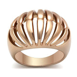 Alamode IP Rose Gold(Ion Plating) Brass Ring with No Stone - Alamode - Flyclothing LLC
