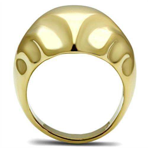 Alamode IP Gold(Ion Plating) Brass Ring with No Stone - Alamode - Flyclothing LLC