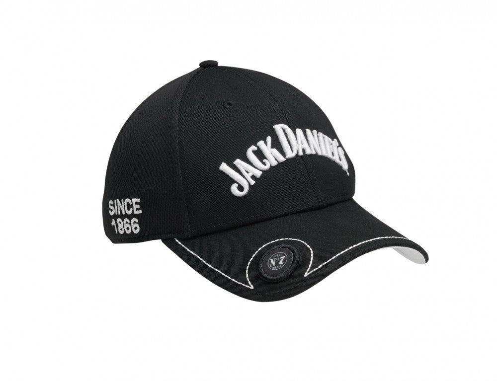 Jack Daniels 6 Panel Structured Cotton Mesh Cap Black or White - Jack Daniels Clothing - Flyclothing LLC