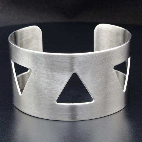 Alamode High polished (no plating) Stainless Steel Bangle with No Stone - Alamode - Flyclothing LLC