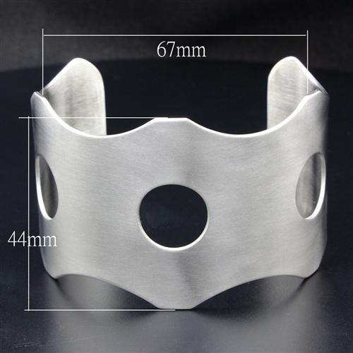 Alamode High polished (no plating) Stainless Steel Bangle with No Stone - Alamode - Flyclothing LLC