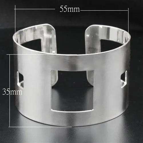 Alamode High polished (no plating) Stainless Steel Bangle with No Stone - Alamode - Flyclothing LLC