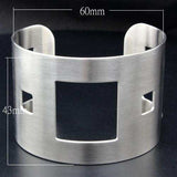 Alamode High polished (no plating) Stainless Steel Bangle with No Stone - Alamode - Flyclothing LLC