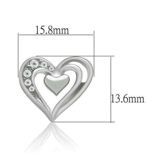 Alamode Rhodium White Metal Earrings with Top Grade Crystal in Clear - Alamode - Flyclothing LLC