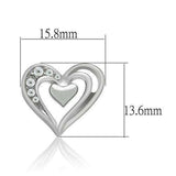 Alamode Rhodium White Metal Earrings with Top Grade Crystal in Clear - Alamode - Flyclothing LLC