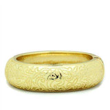 Alamode Flash Gold White Metal Bangle with No Stone - Alamode - Flyclothing LLC