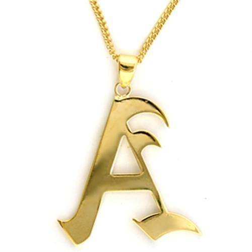 Alamode Gold Brass Pendant with No Stone - Alamode - Flyclothing LLC