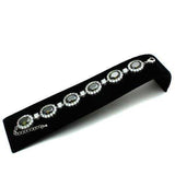 Alamode Rhodium Brass Bracelet with AAA Grade CZ in Olivine color - Alamode - Flyclothing LLC