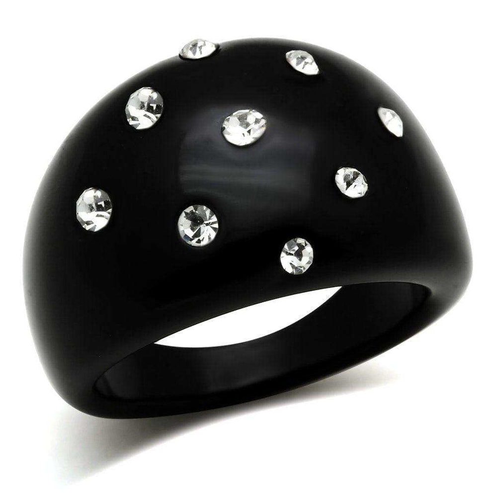 Alamode Resin Ring with Synthetic Synthetic Stone in Multi Color - Alamode - Flyclothing LLC