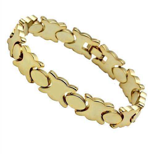 Alamode Gold Brass Bracelet with No Stone - Alamode - Flyclothing LLC