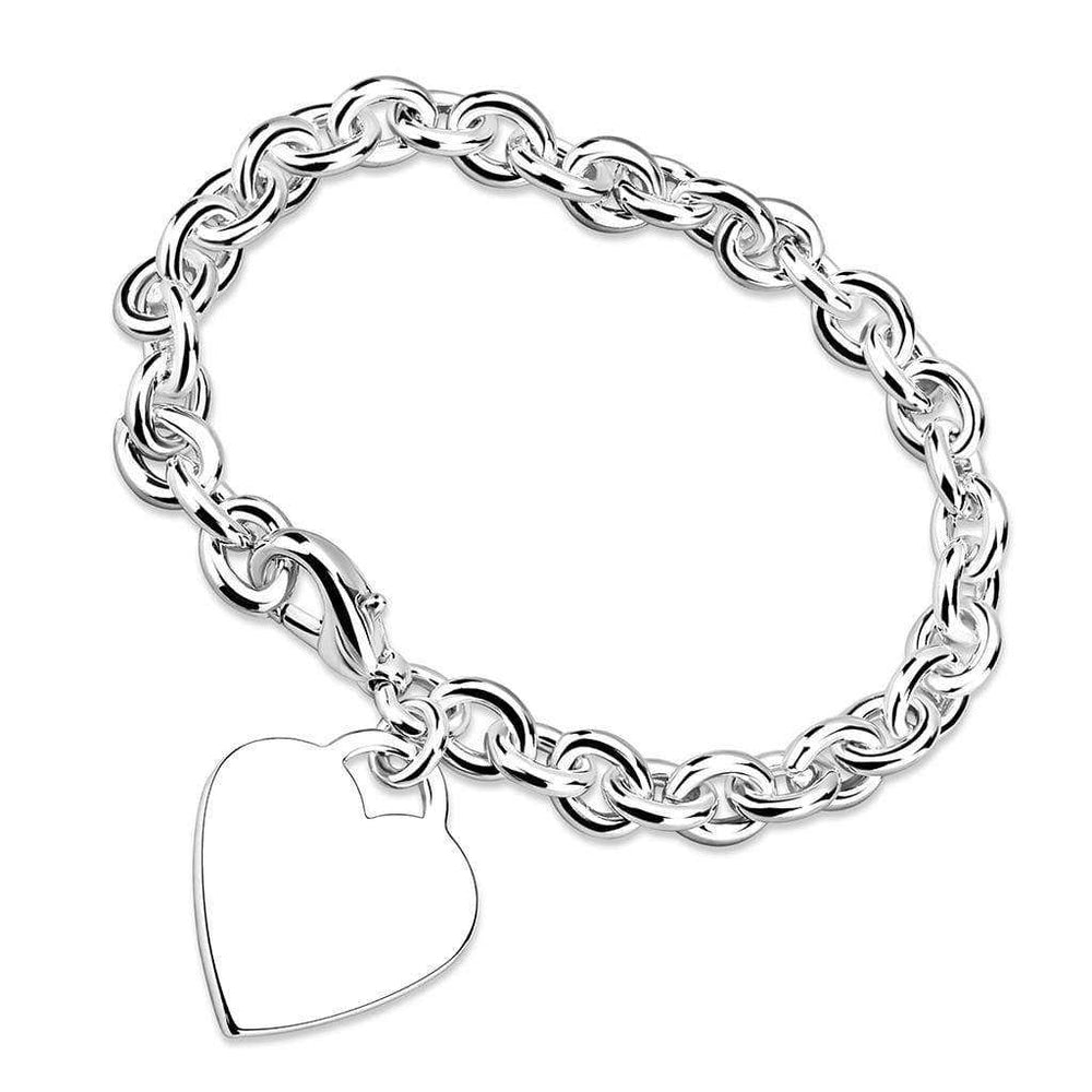 Alamode Silver Brass Bracelet with No Stone - Alamode - Flyclothing LLC