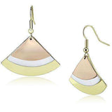 Alamode Rhodium + Gold + Rose Gold Iron Earrings with No Stone - Alamode - Flyclothing LLC