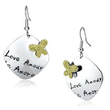 Alamode Rhodium Iron Earrings with No Stone - Alamode - Flyclothing LLC