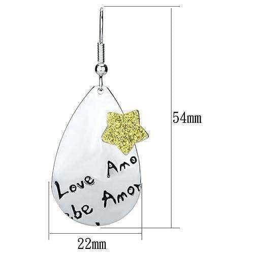 Alamode Rhodium Iron Earrings with No Stone - Alamode - Flyclothing LLC