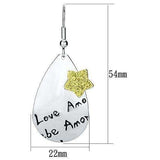 Alamode Rhodium Iron Earrings with No Stone - Alamode - Flyclothing LLC