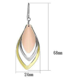 Alamode Rhodium + Gold + Rose Gold Iron Earrings with No Stone - Alamode - Flyclothing LLC