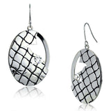 Alamode Rhodium Iron Earrings with Top Grade Crystal in Clear - Alamode - Flyclothing LLC