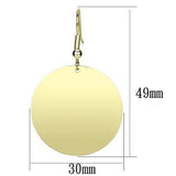 Alamode Gold Iron Earrings with No Stone - Alamode - Flyclothing LLC