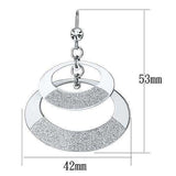 Alamode Matte Rhodium & Rhodium Iron Earrings with Top Grade Crystal in Clear - Alamode - Flyclothing LLC