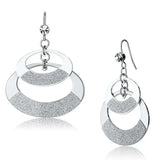 Alamode Matte Rhodium & Rhodium Iron Earrings with Top Grade Crystal in Clear - Alamode - Flyclothing LLC