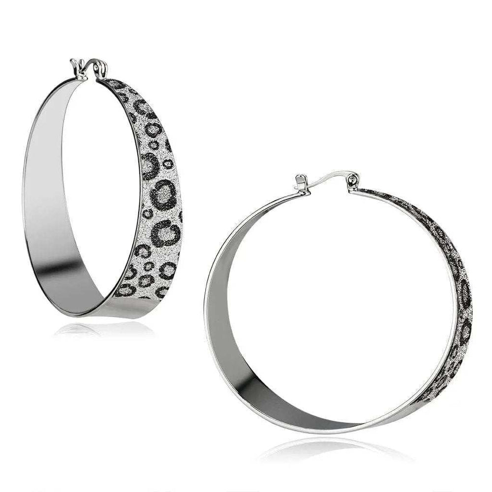 Alamode Rhodium Iron Earrings with No Stone - Alamode - Flyclothing LLC