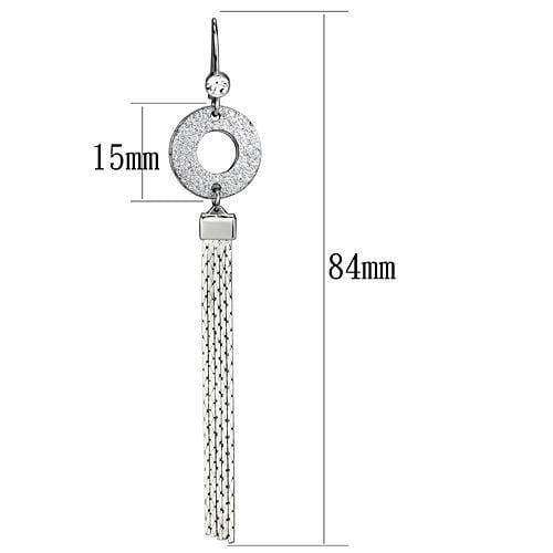 Alamode Rhodium Iron Earrings with Top Grade Crystal in Clear - Alamode - Flyclothing LLC