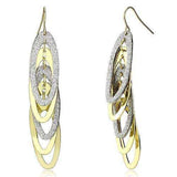 Alamode Gold+Rhodium Iron Earrings with No Stone - Alamode - Flyclothing LLC
