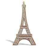 Alamode Flash Rose Gold White Metal Brooches with Top Grade Crystal in Clear - Alamode - Flyclothing LLC