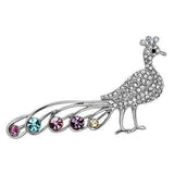 Alamode Imitation Rhodium White Metal Brooches with Top Grade Crystal in Multi Color - Alamode - Flyclothing LLC