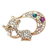 Alamode Flash Rose Gold White Metal Brooches with Top Grade Crystal in Multi Color - Alamode - Flyclothing LLC