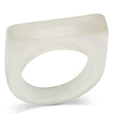 Alamode Resin Ring with Synthetic Synthetic Stone in Clear - Alamode - Flyclothing LLC