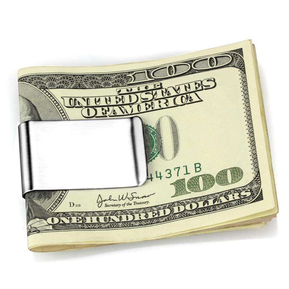 Alamode High polished (no plating) Stainless Steel Money clip with No Stone - Alamode - Flyclothing LLC