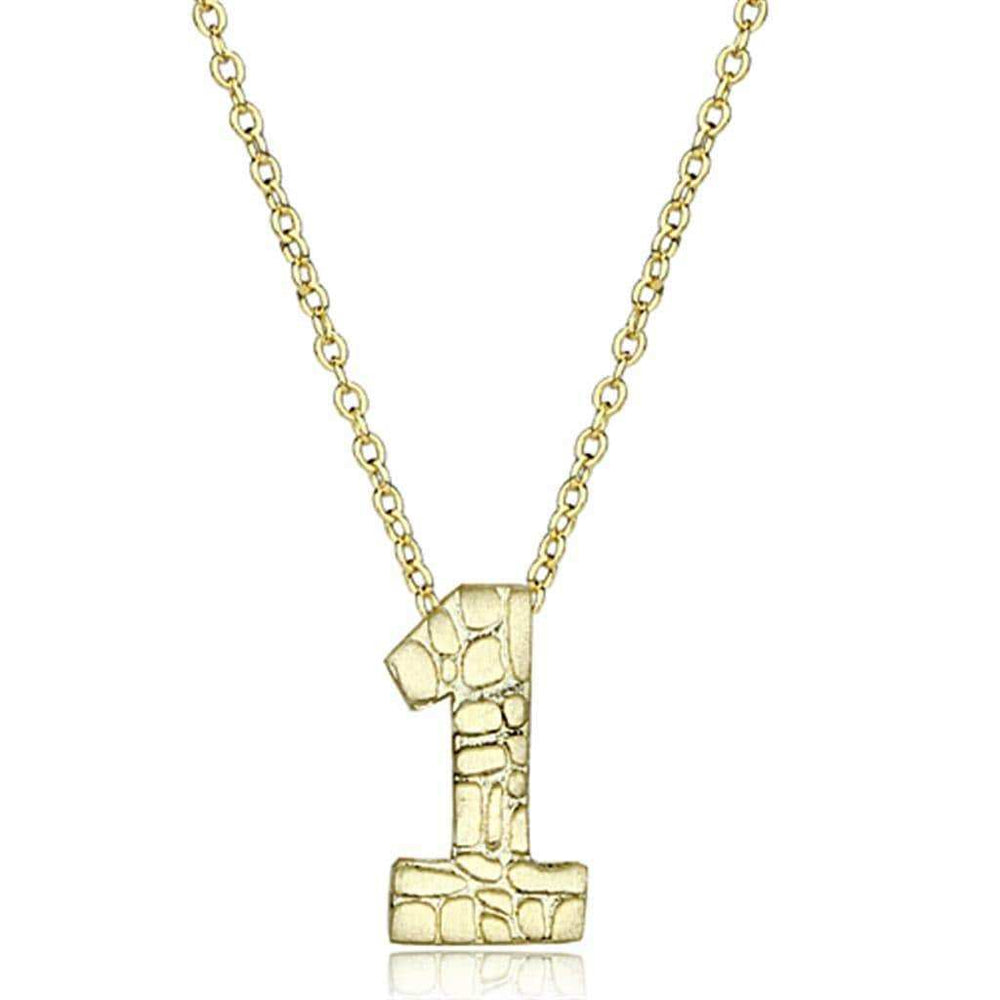 Alamode Flash Gold Brass Chain Pendant with Top Grade Crystal in Clear - Alamode - Flyclothing LLC