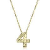 Alamode Flash Gold Brass Chain Pendant with Top Grade Crystal in Clear - Alamode - Flyclothing LLC
