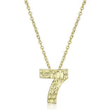 Alamode Flash Gold Brass Chain Pendant with Top Grade Crystal in Clear - Alamode - Flyclothing LLC