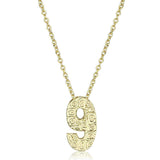 Alamode Flash Gold Brass Chain Pendant with Top Grade Crystal in Clear - Alamode - Flyclothing LLC