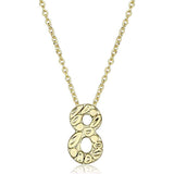 Alamode Flash Gold Brass Chain Pendant with Top Grade Crystal in Clear - Alamode - Flyclothing LLC