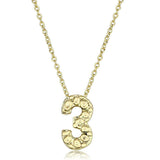 Alamode Flash Gold Brass Chain Pendant with Top Grade Crystal in Clear - Alamode - Flyclothing LLC