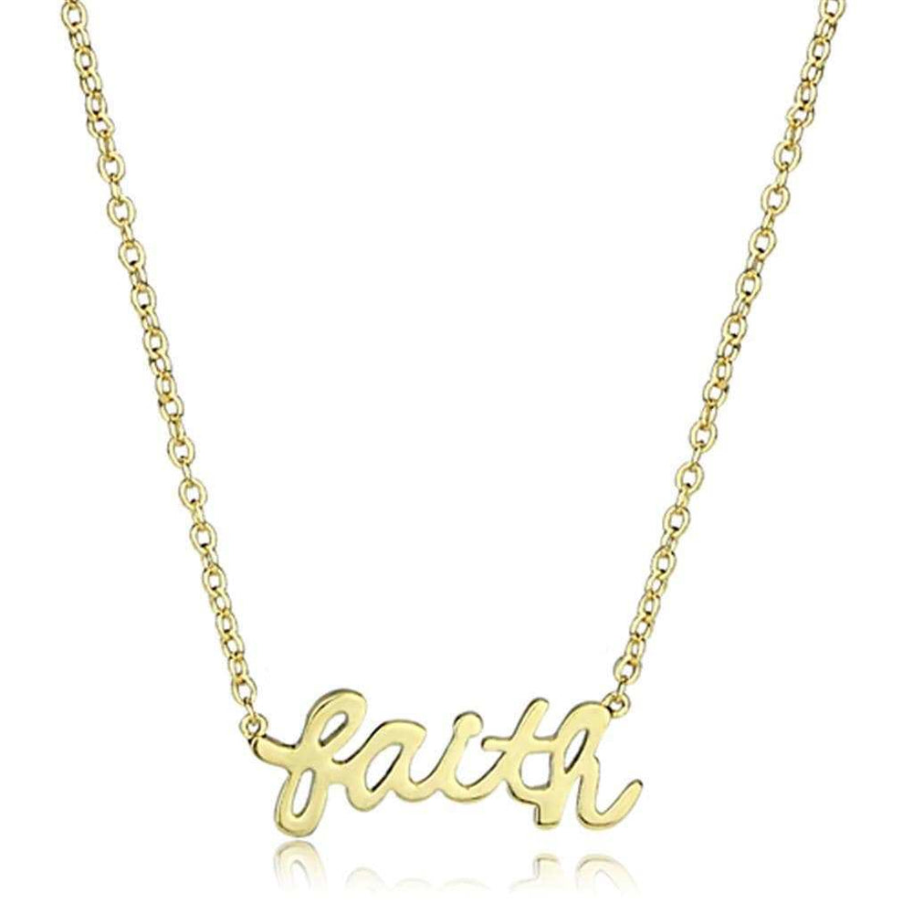 Alamode Gold Brass Chain Pendant with No Stone - Alamode - Flyclothing LLC