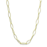 Alamode Gold & Brush Brass Necklace with No Stone - Alamode - Flyclothing LLC
