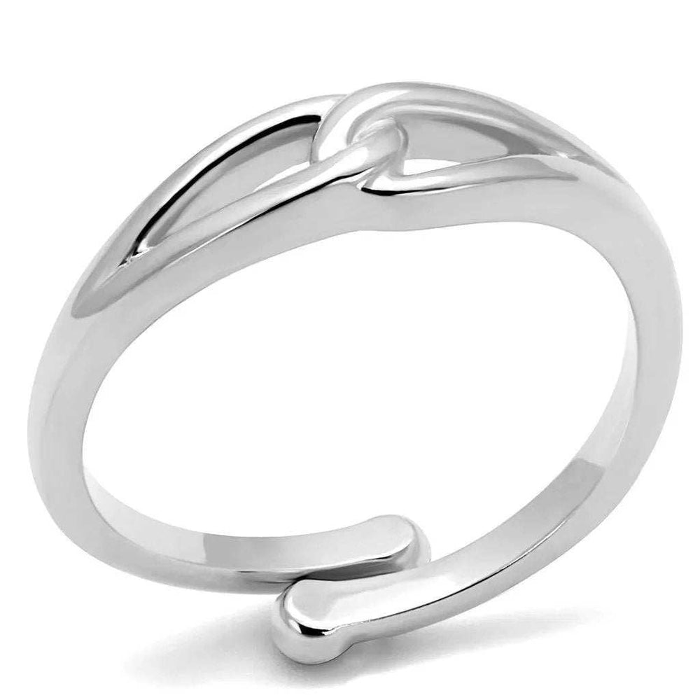 Alamode Rhodium Brass Ring with No Stone - Alamode - Flyclothing LLC