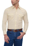 Ely Cattleman Mens L/S Ecru Solid Snap Shirt - Ely Cattleman - Flyclothing LLC