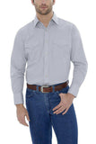 Ely Cattleman Mens L/S Grey Solid Snap Shirt - Ely Cattleman - Flyclothing LLC
