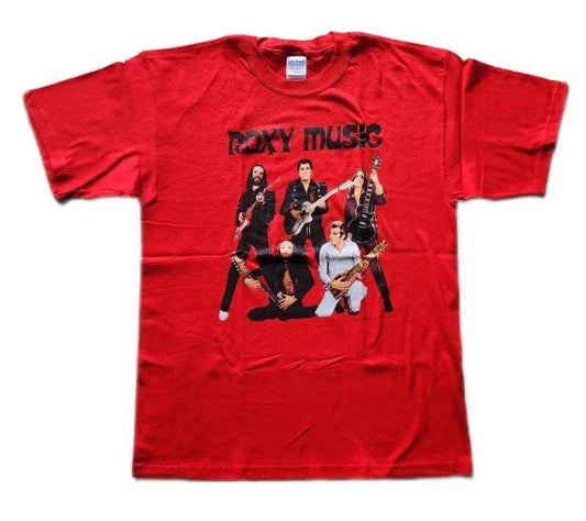 Roxy Music Mens Red T-Shirt - Roxy Music - Flyclothing LLC