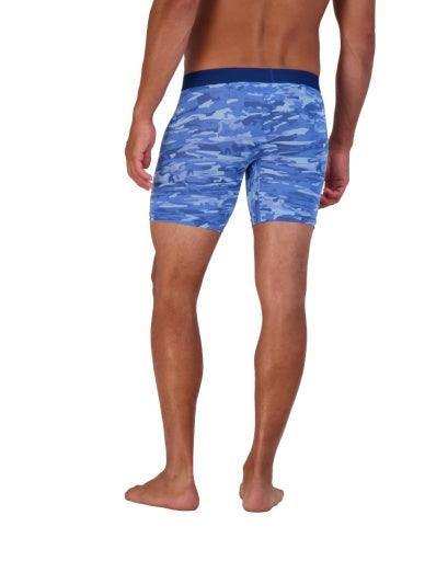 Wood Underwear blue camo mens biker brief w-fly - Wood Underwear - Flyclothing LLC