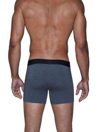 Wood Underwear charcoal heather men's boxer brief w-fly - Wood Underwear - Flyclothing LLC