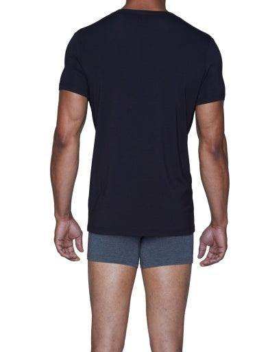 Wood Underwear black men's v-neck undershirt - Wood Underwear - Flyclothing LLC