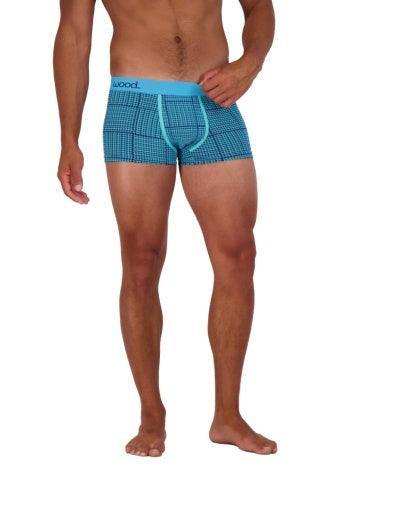 Wood Underwear blue hound weave men's trunk - Wood Underwear - Flyclothing LLC