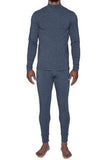 Wood Underwear charcoal heather men's long underwear mock turtle - Wood Underwear - Flyclothing LLC