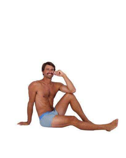 Wood Underwear steel blue rings men's trunk - Wood Underwear - Flyclothing LLC